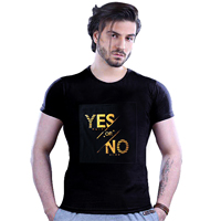 تی شرت مردانه طرح Yes or No 
